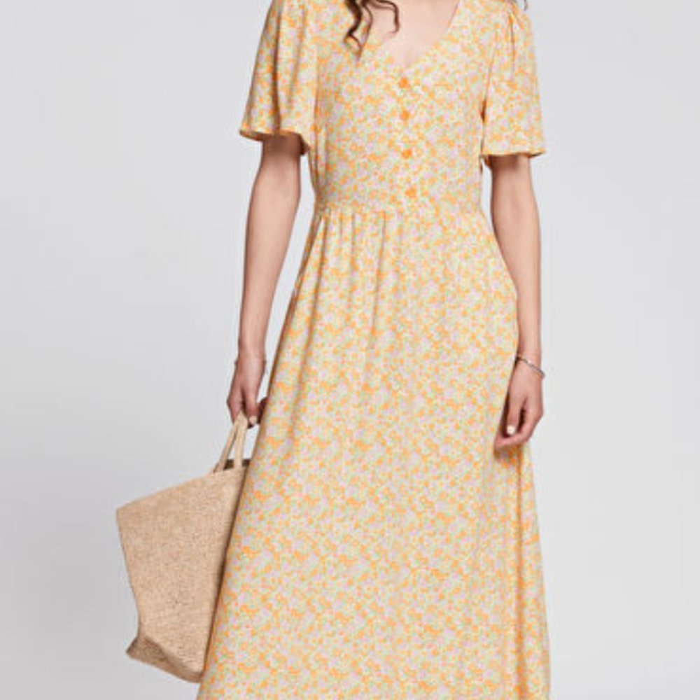 NWT & Other Stories Flutter Sleeve Dress